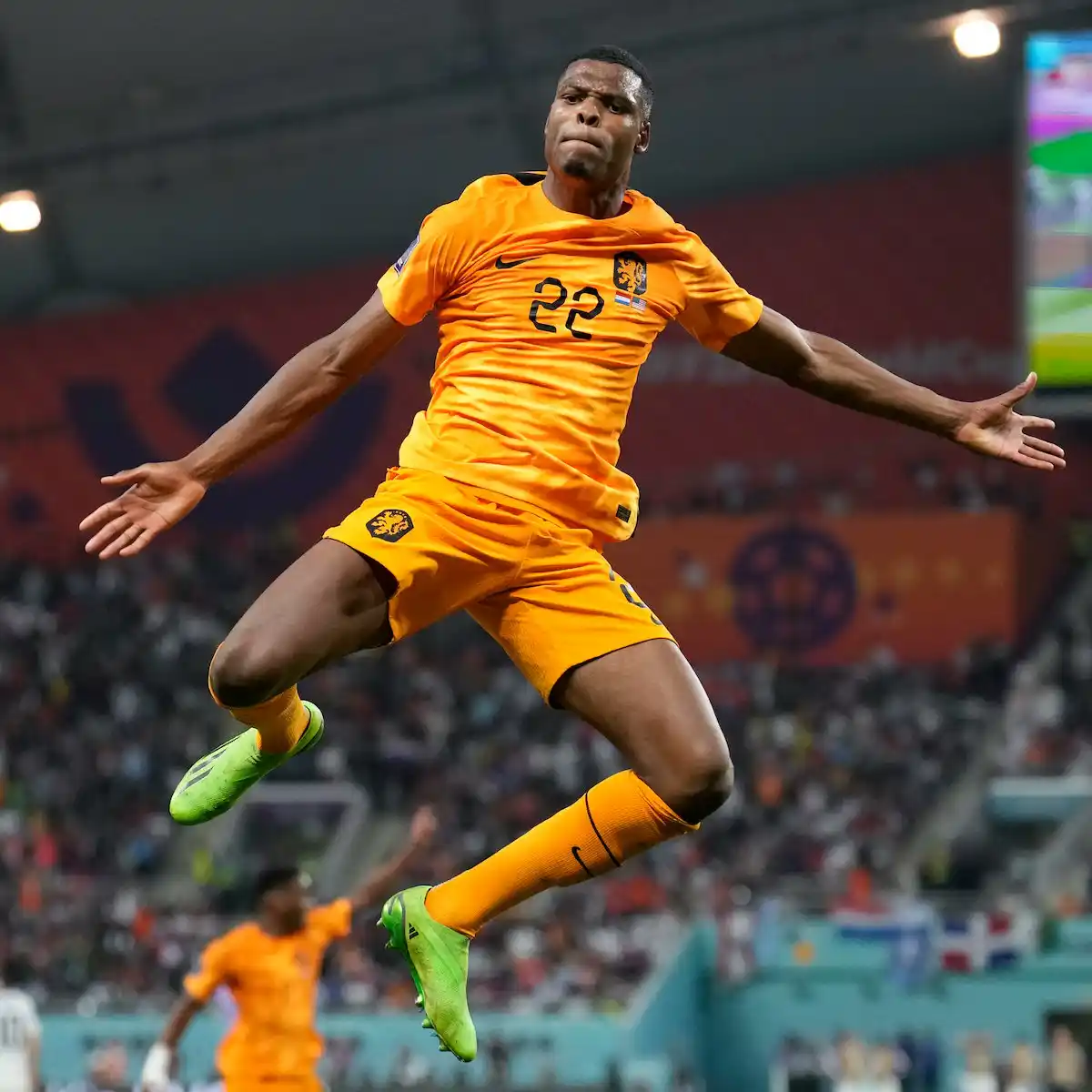 Image from SOCCER WORLD News HQ: Denzel Dumfries found the net more often than any other Dutch defender...