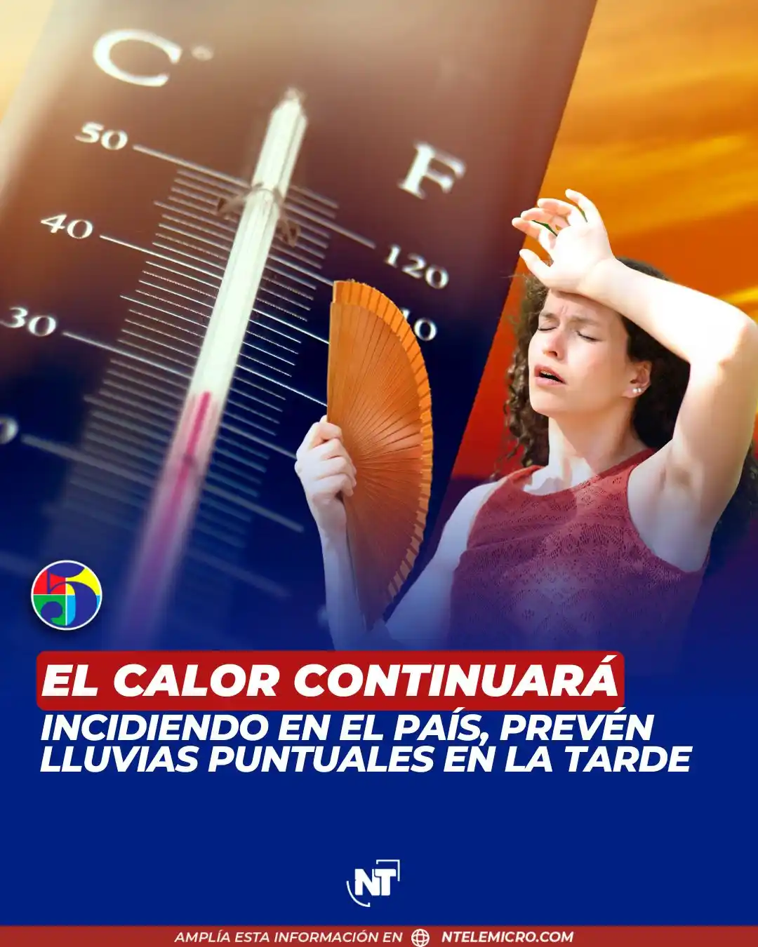 Image from Noticias Telemicro: 🌦️🇩🇴🌤️ *CLIMA.-* La jornada de este sábado 7 de junio de 2025 en l...