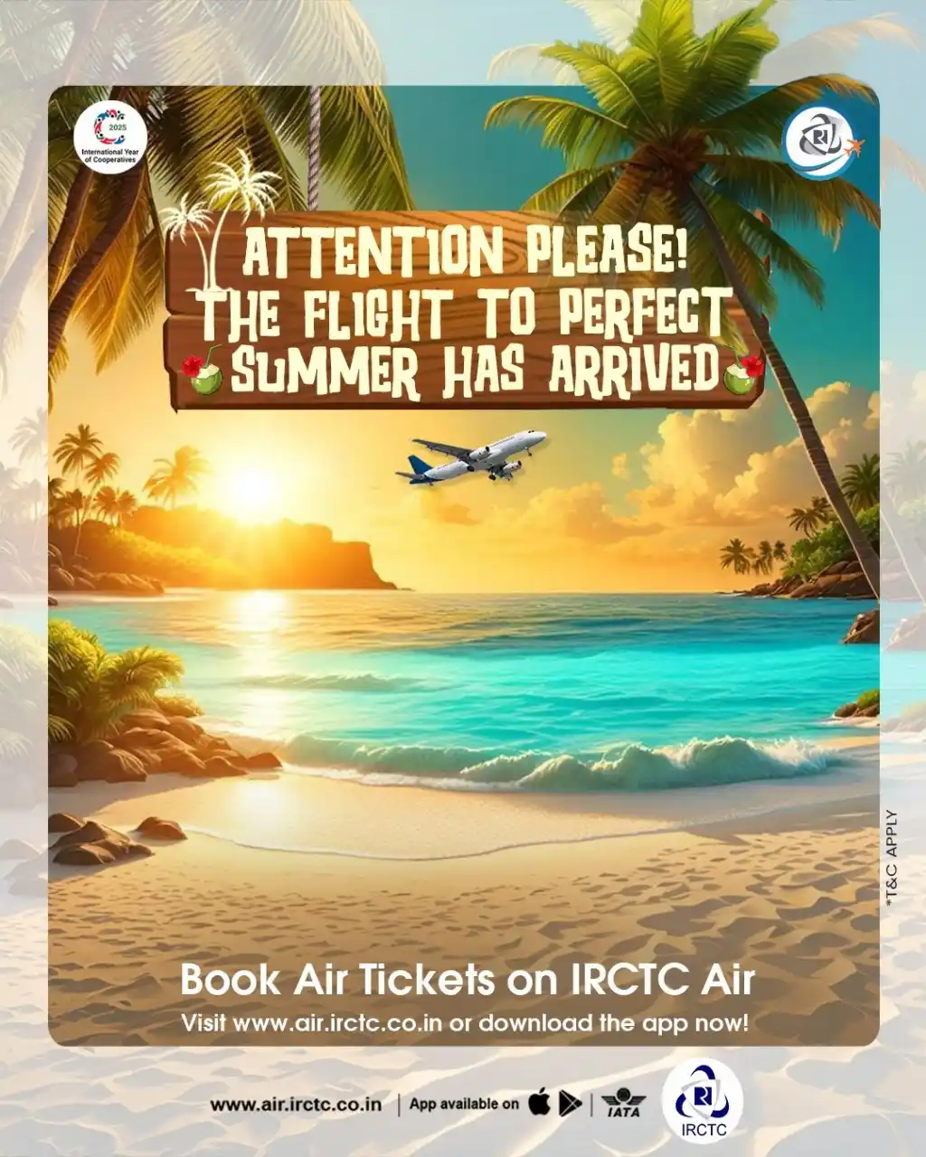 Image from IRCTC Official: Don't let the summer go by without a well-deserved vacation. Book flig...