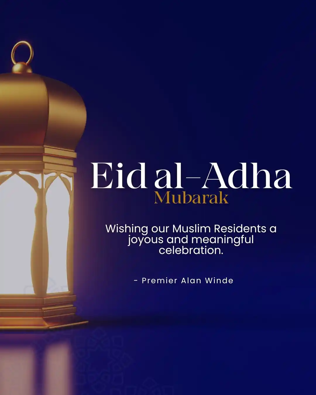 Premier Alan Winde  post