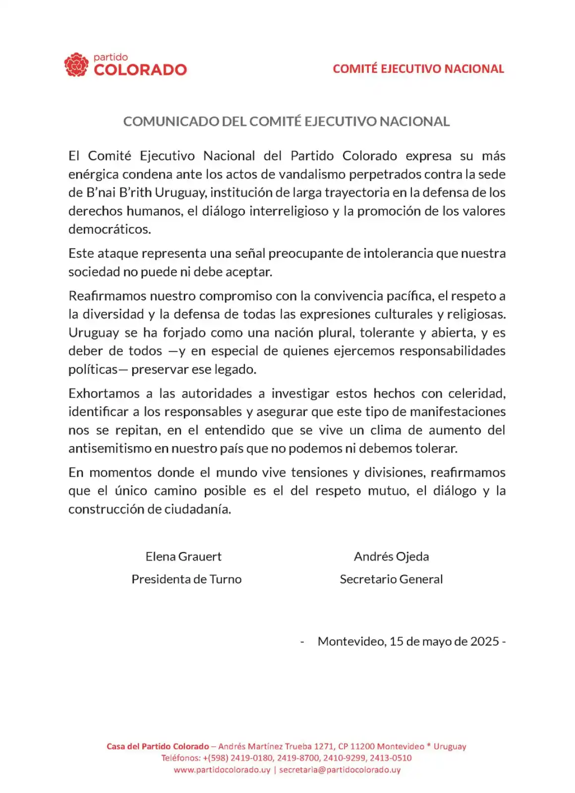 Partido Colorado post