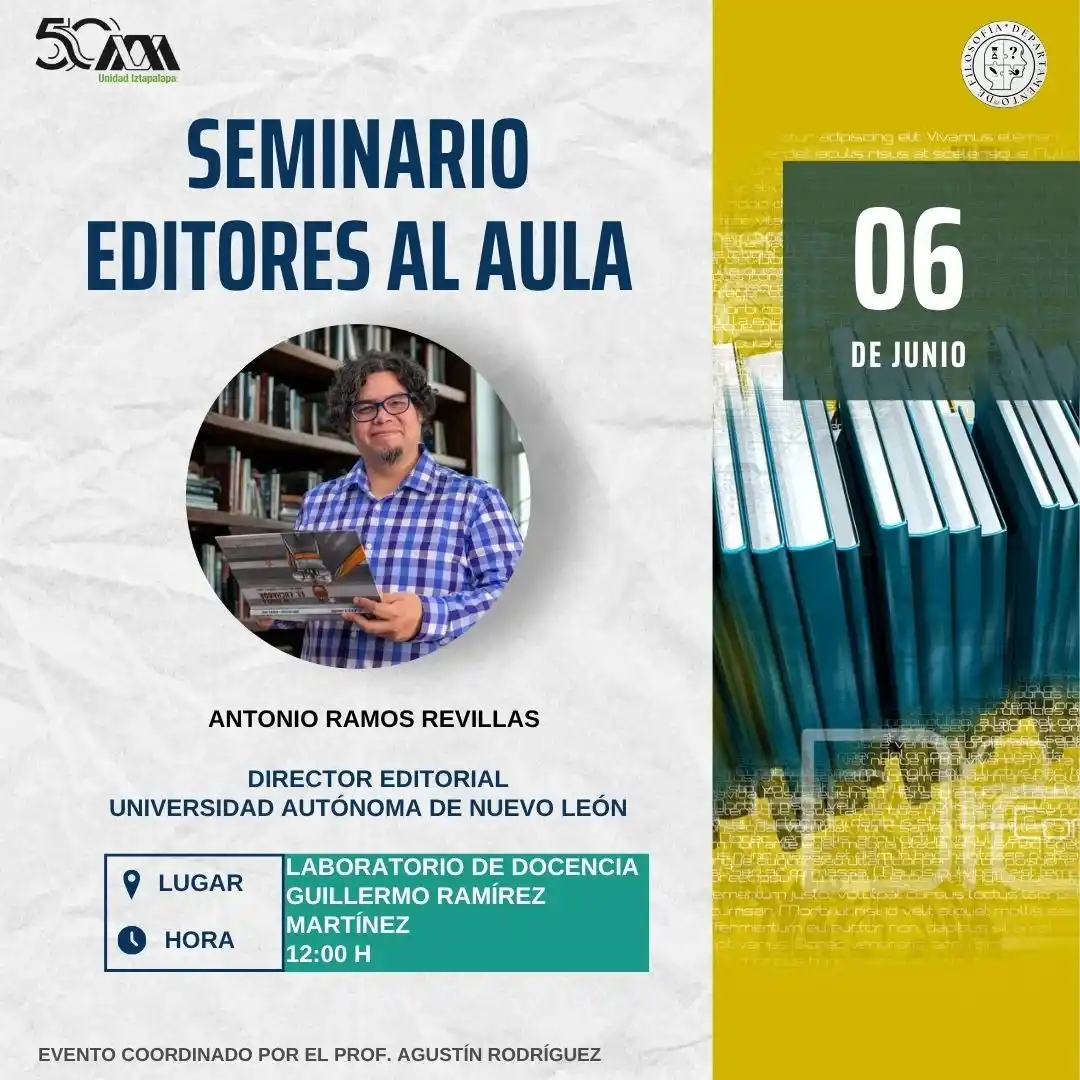 Image from Difusión División CSH UAM-I: El Departamento de Filosofía UAMI y la Coordinación de Letras Hispánic...