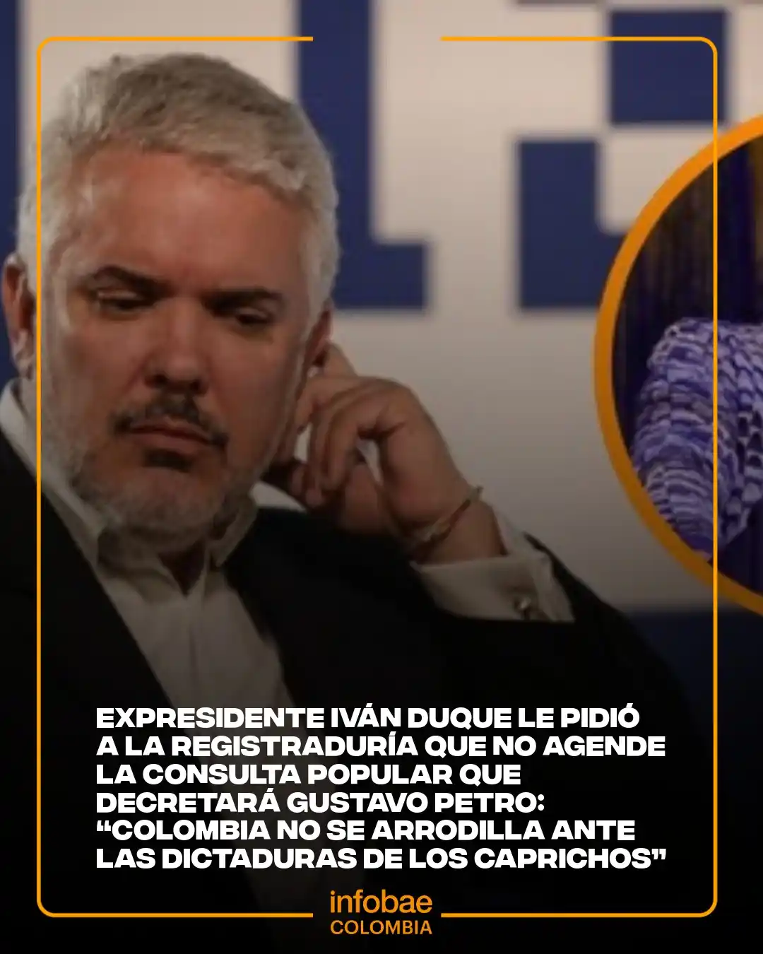 Image from Infobae Colombia: El exmandatario <a class="text-blue-500 hover:underline cursor-pointer...