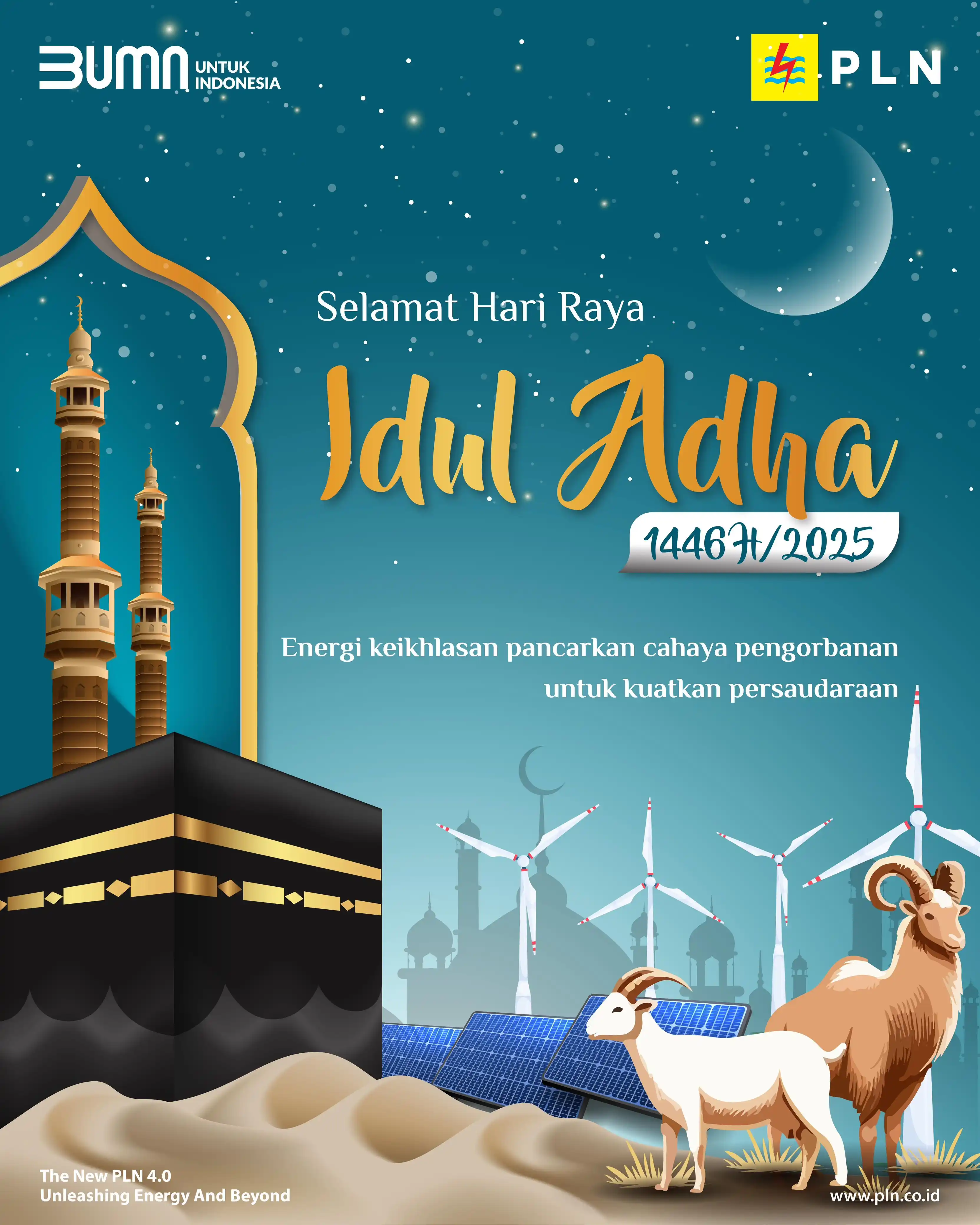 Image from PLN: Electrizen, Idul Adha hadir sebagai pengingat akan arti ketulusan dan ...