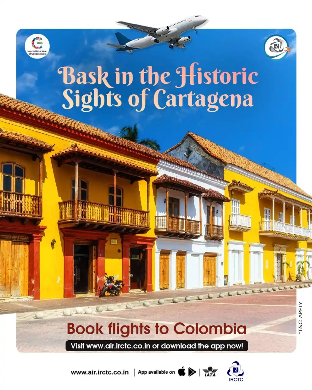 Image from IRCTC Official: Explore the monuments and colourful streets of the historic Cartagena....