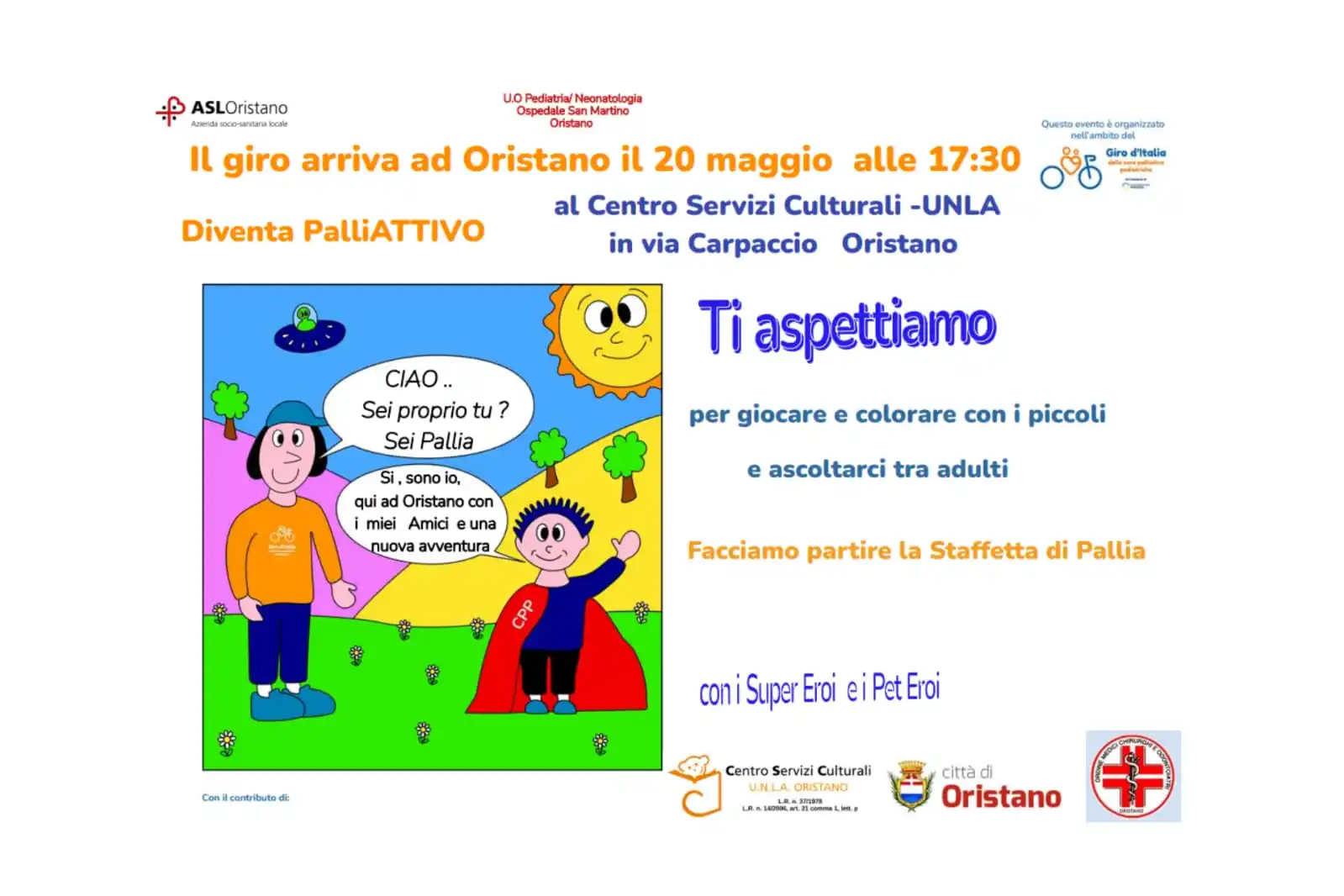 Image from Aristanis TV: ✅Farà tappa a Oristano domani, martedì 20 maggio, il Giro d’Italia del...