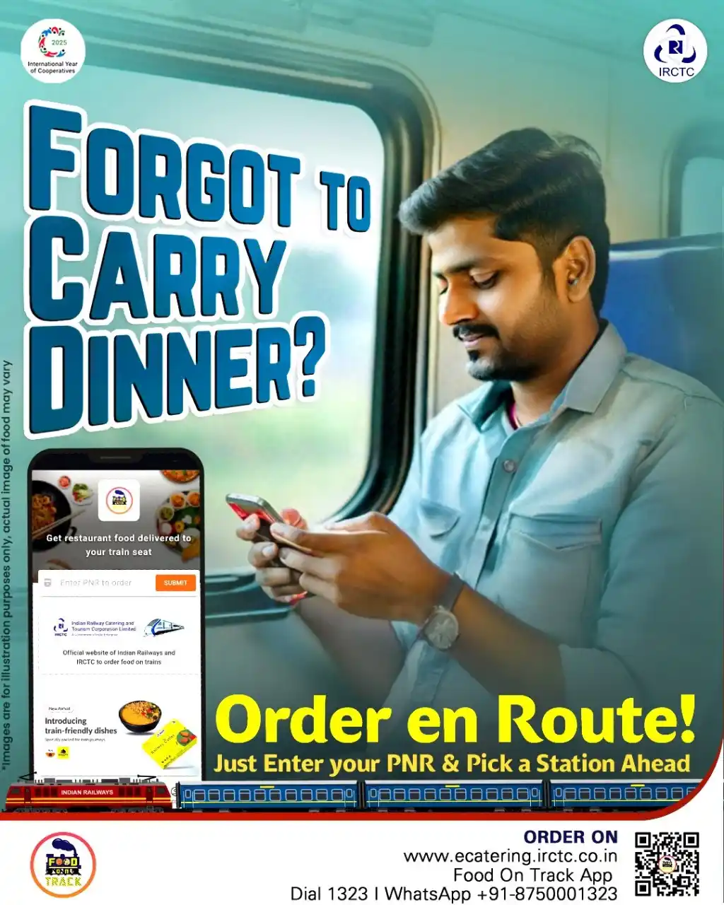 Image from IRCTC Official: Forgot to pack dinner for your train journey? No worries—your next mea...