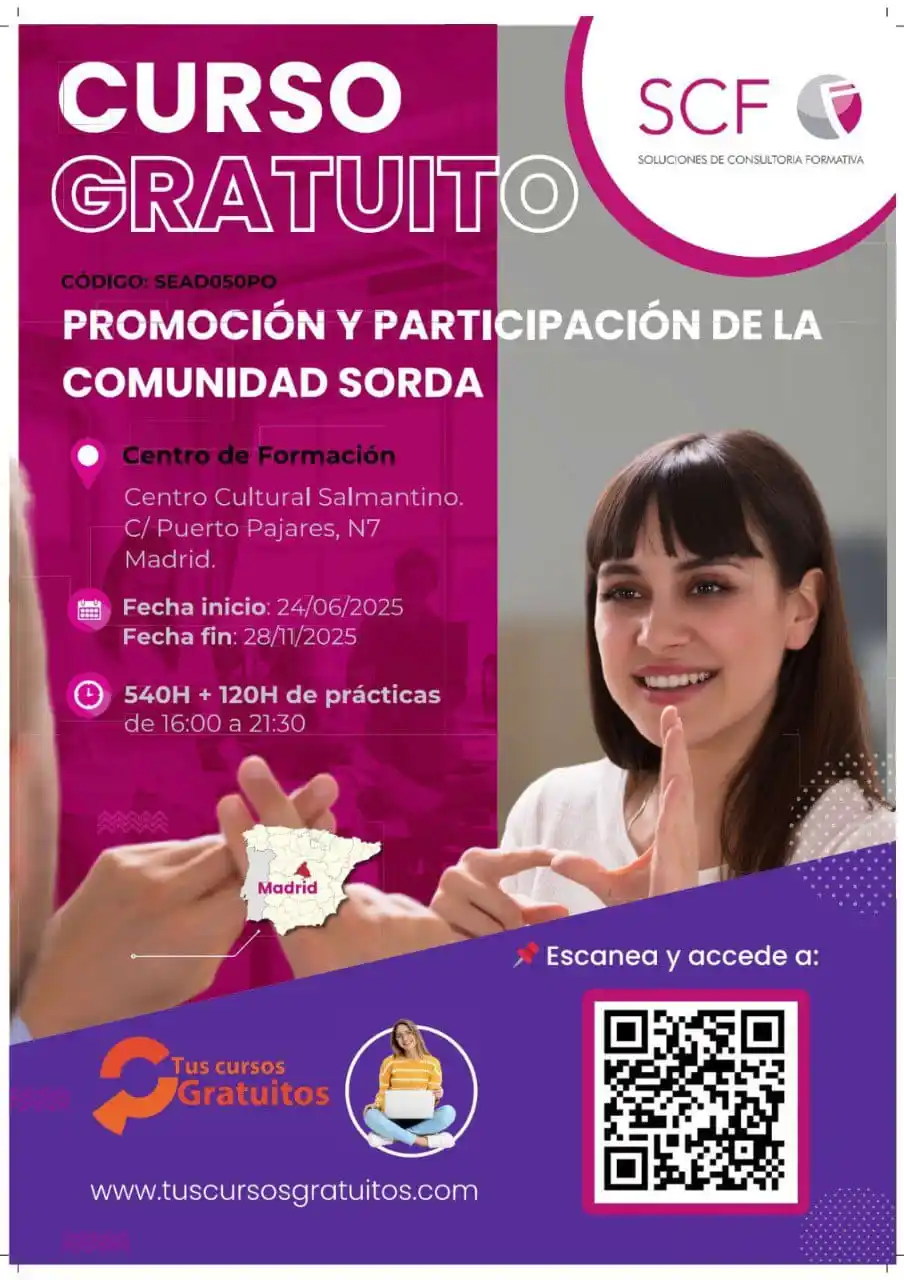Image from Jesús Serrano Servicios Socioculturales - Empleo Y Formación: 🎓Formación gratuita *Certificado Profesional Nivel 3* en Promoción y ...