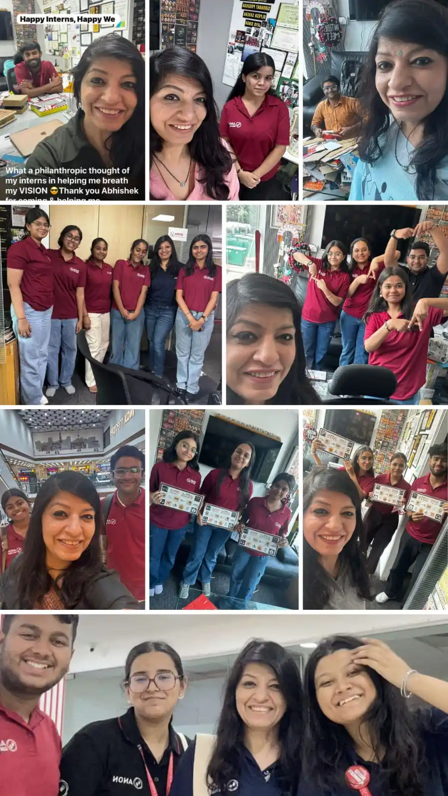 Image from ANON Global Foundation | Mental Health | Life Skills: *✨ Glimpses of May: Interns @ the ANON HQ!* 💫 *This month is nothing...