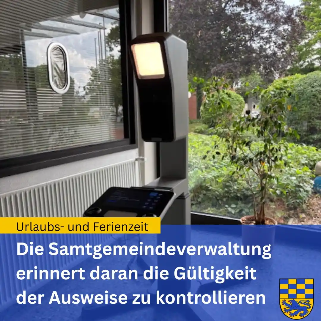 Image from Samtgemeinde Velpke: Gültige Ausweisdokumente ?!?!?!  Die Samtgemeindeverwaltung erinnert a...