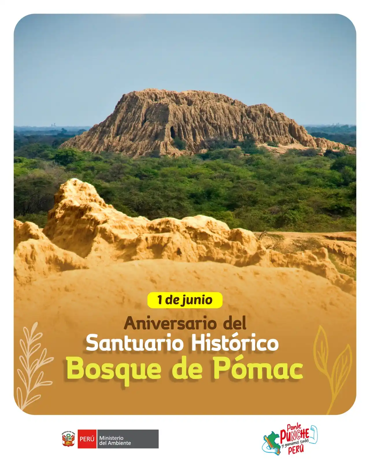 Image from Ministerio del Ambiente (Perú): 🌿 ¡Hoy celebramos un año más de vida de un tesoro natural inigualable...