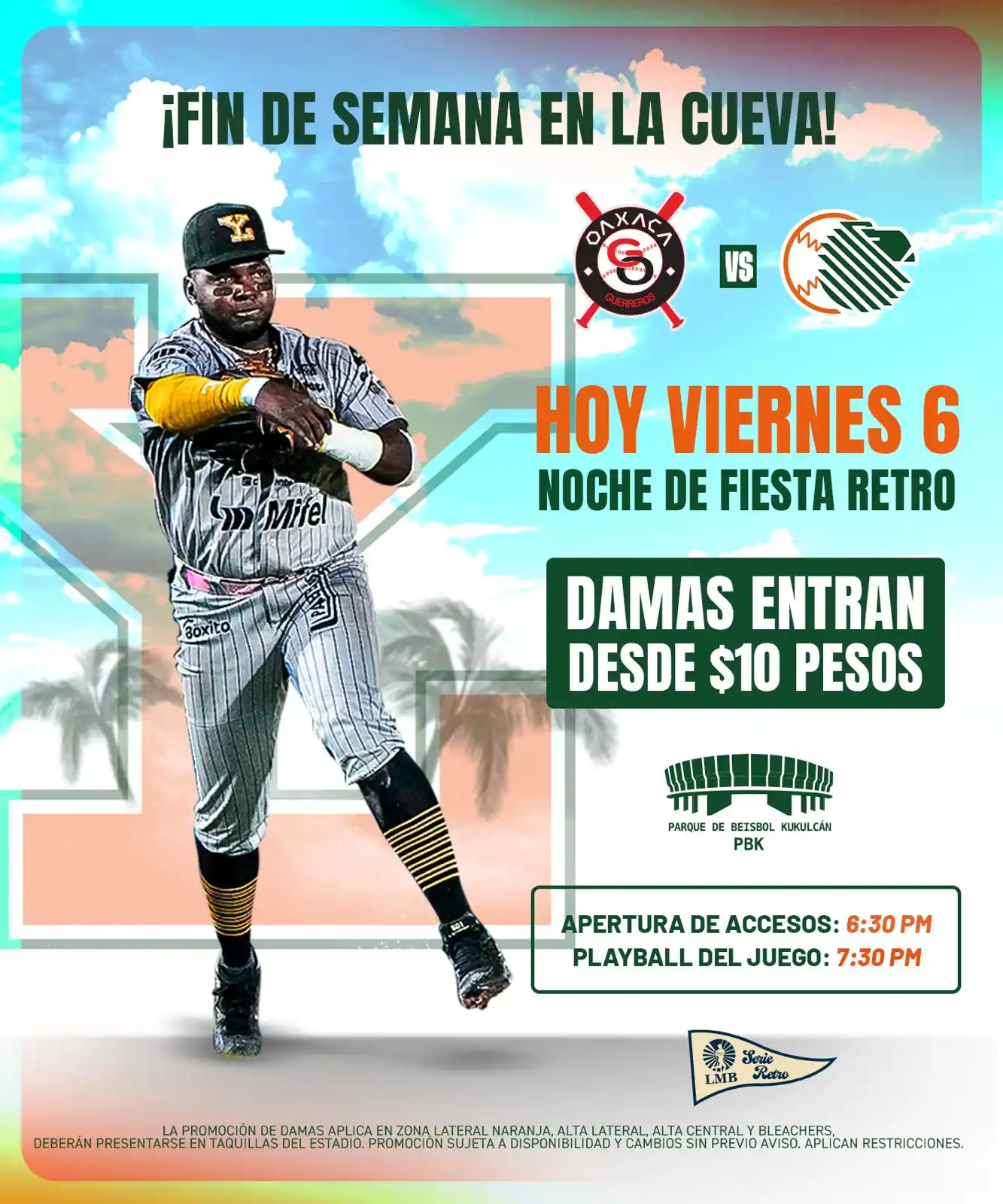 Image from Leones de Yucatán: ¡HOY VIERNES TODOS A LA CUEVA!🎉🏟️ Las damas entran desde $10 pesos...