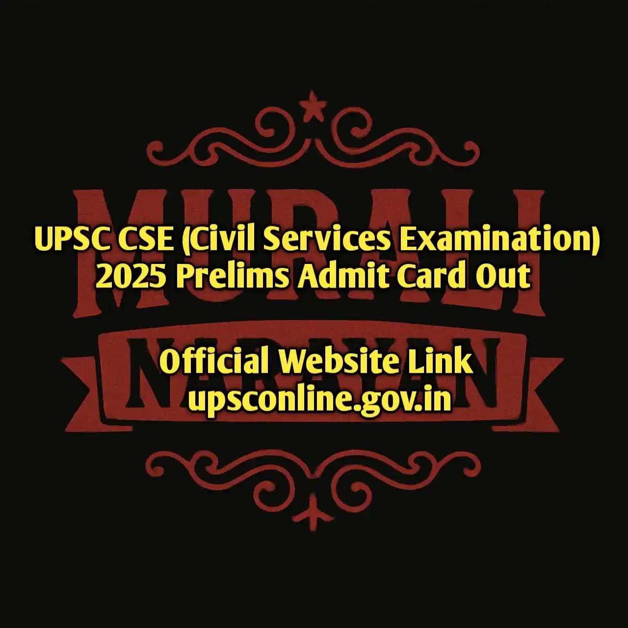 Image from UPSC Telugu Updates: https://upsconline.gov.in/eadmitcard/admitcard_csp_2025/admit_card.php...