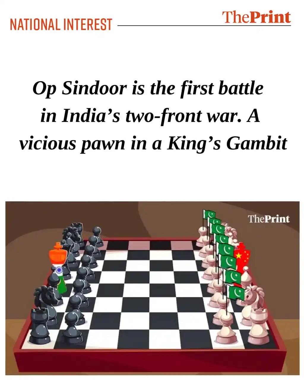 Image from ThePrint: If you read any coverage of Operation Sindoor, an important strategic ...