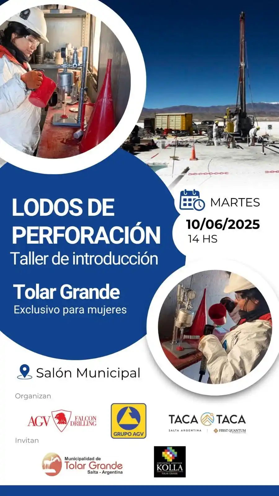 Image from INFO MINERO 👷♂️: 👷🏾♀️👷🏻♀️👷🏽♀️ Invitamos a las mujeres de Tolar Grande al Talle...