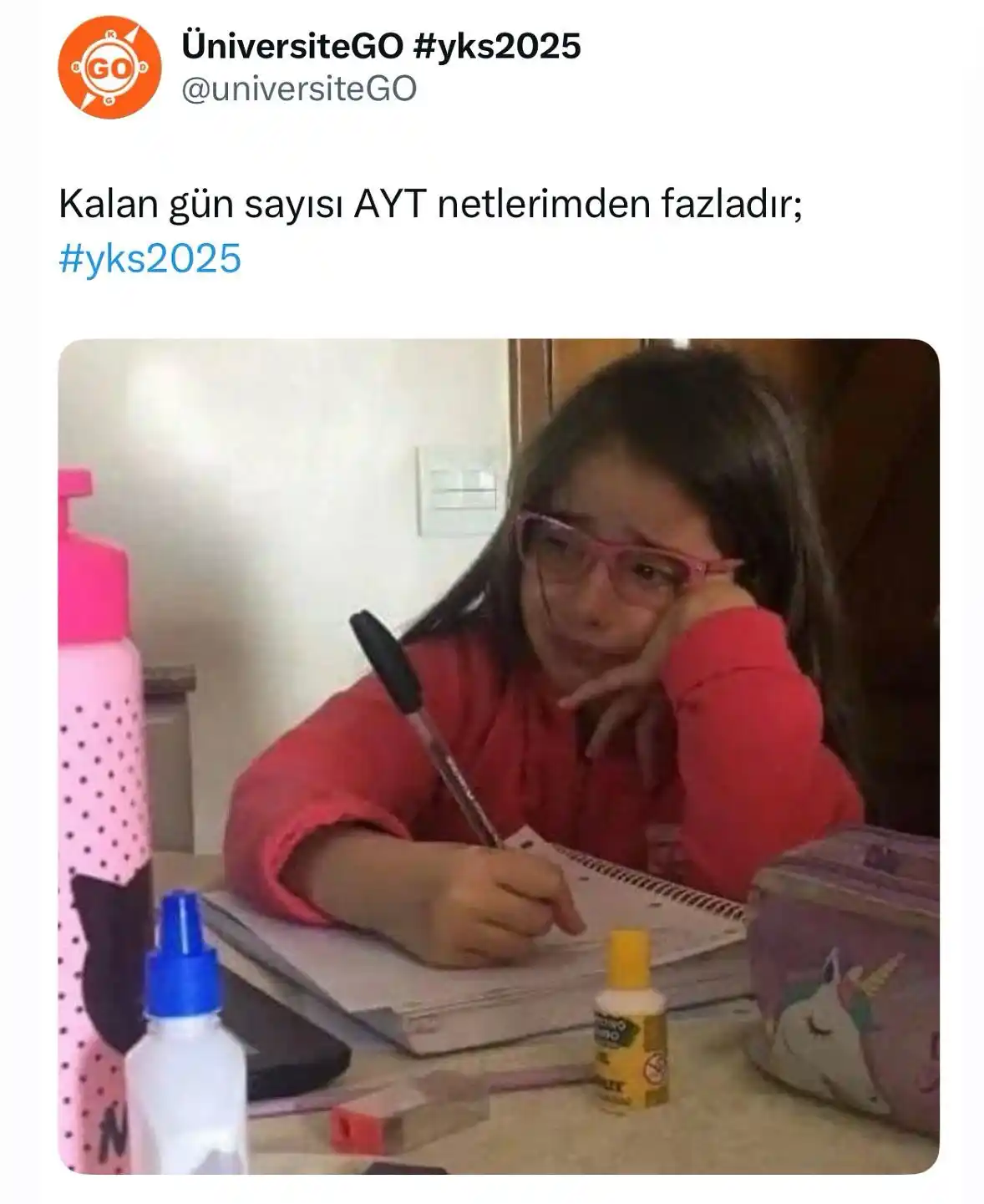 Image from ÜniversiteGO #yks2025: Kalan gün sayısı AYT netlerimden fazladır; 🥲...