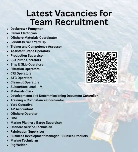 Image from Marine Jobs : Latest Vacancies for Deckcrew / Pumpman Senior Electrician Offshore ...