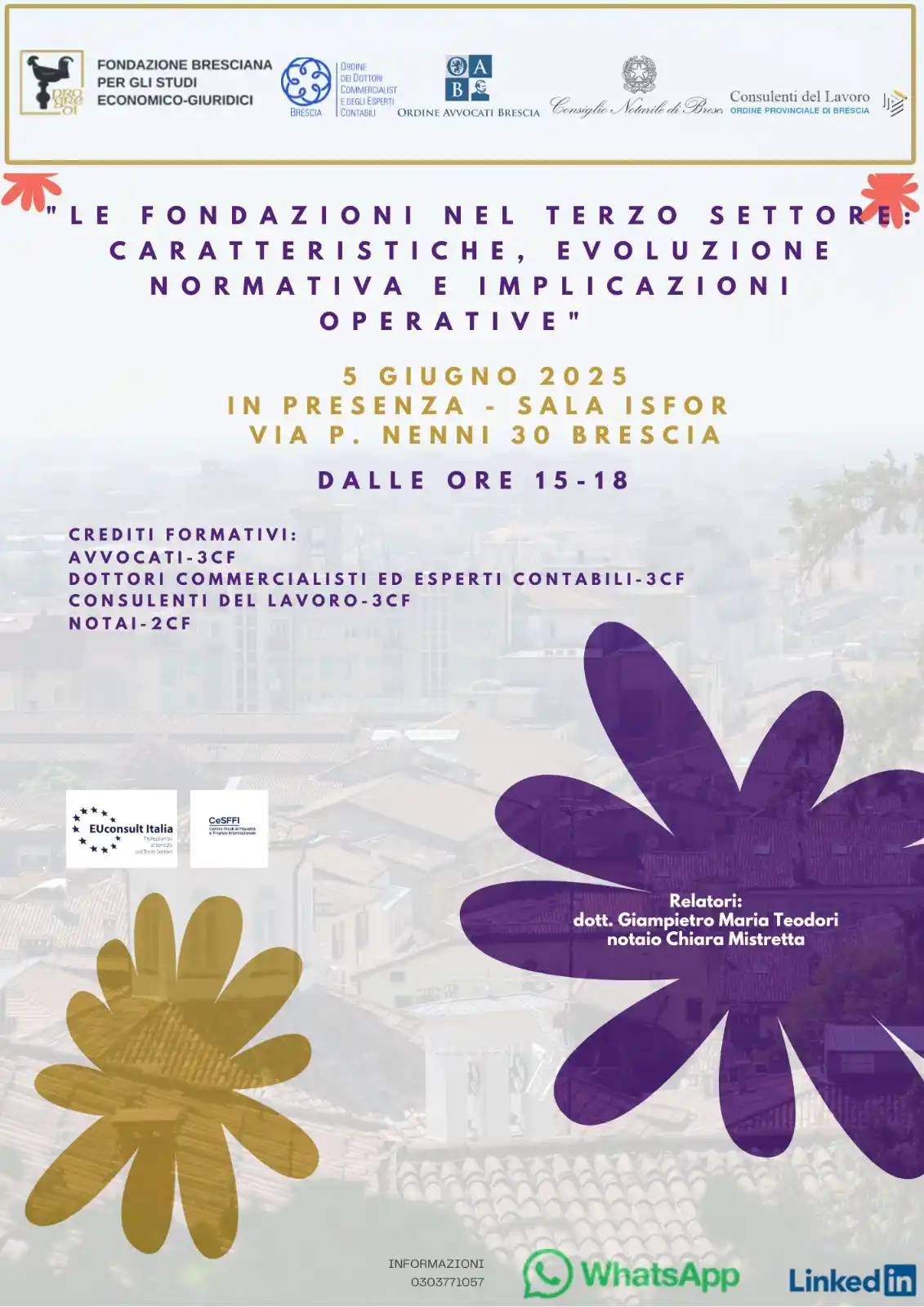 Image from Fondazione Bresciana per gli studi Economico - Giuridici: 📍 LE FONDAZIONI NEL TERZO SETTORE: CARATTERISTICHE, EVOLUZIONE NORMAT...