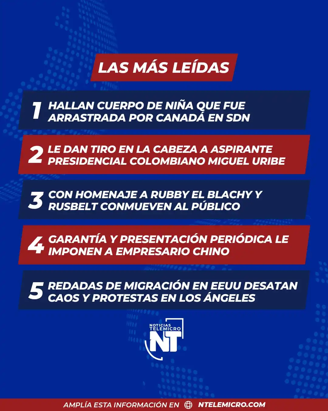 Image from Noticias Telemicro: 🌐Lee y amplía aquí las noticias más destacadas de las últimas 24 hora...