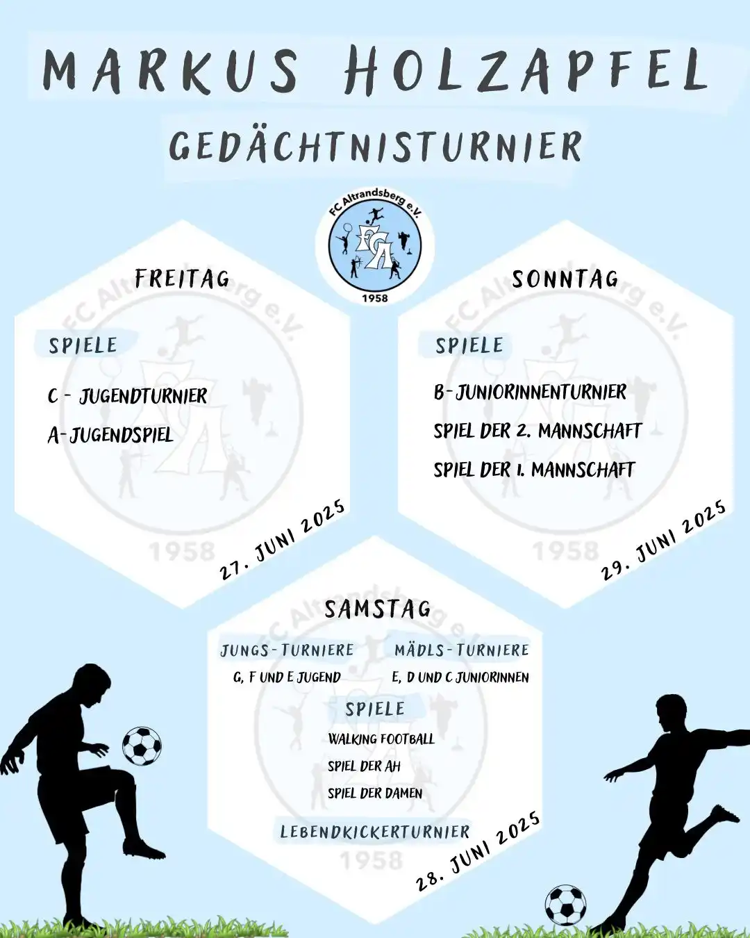 Image from FC Altrandsberg - Abt. Fußball: Markus-Holzapfel-Gedächtnis-Turnier ⚽ Vom 27.06.25 bis 29.06.25 findet...
