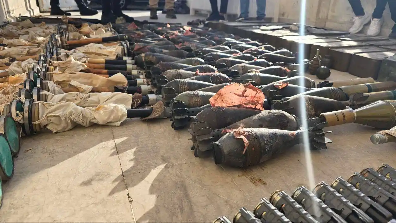 Image from أخبار مضافة المختار: مديرية أمن اللاذقية تضبط مستودعاً في القرداحة يحتوي على عدد من قذائف ا...