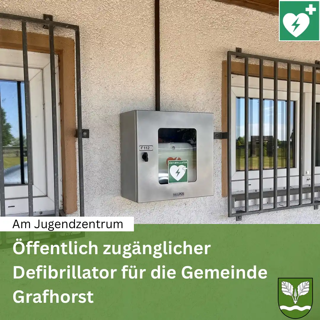 Image from Samtgemeinde Velpke: Öffentlich zugänglicher Defibrillator für die Gemeinde Grafhorst  Seit...
