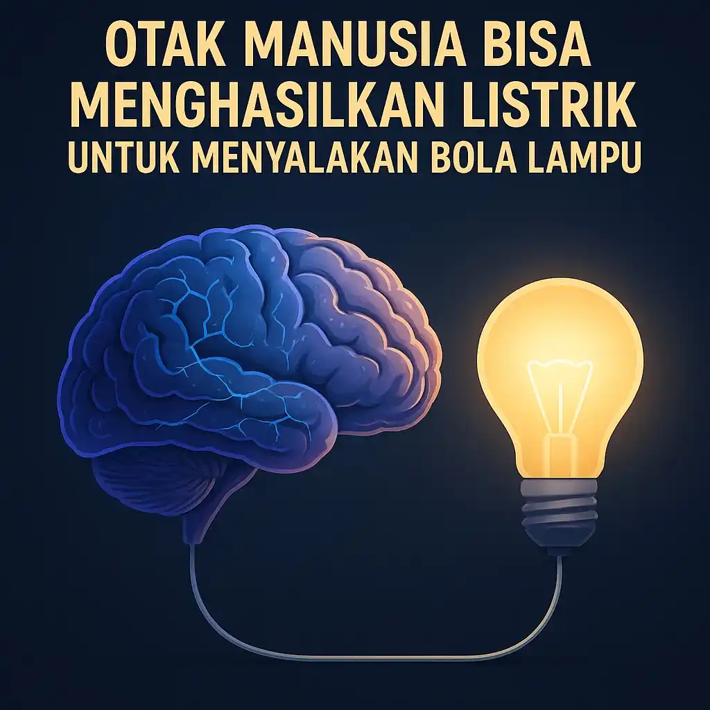 Image from belajar fakta & misteri dunia: ⚡ Otak Kita Itu “Powerbank Hidup”?! Bisa Nyalain Lampu?! 🧠 Lo lagi ba...