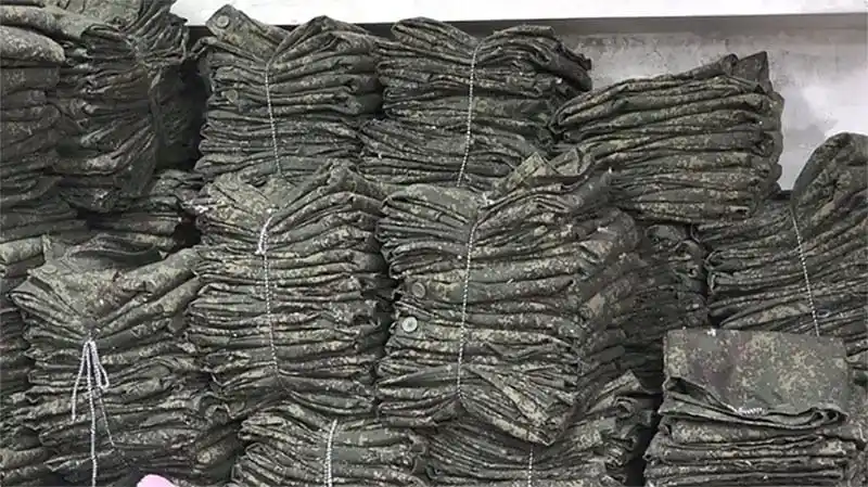 Image from Unfiltered Manipur: Over 50,000 combat uniforms linked to the terror group Kuki-Chin Natio...