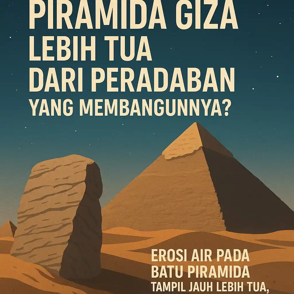 Image from belajar fakta & misteri dunia: 🏛️ Piramida Giza: Dibangun 4.000 Tahun Lalu… atau 10.000 Tahun?! Kit...