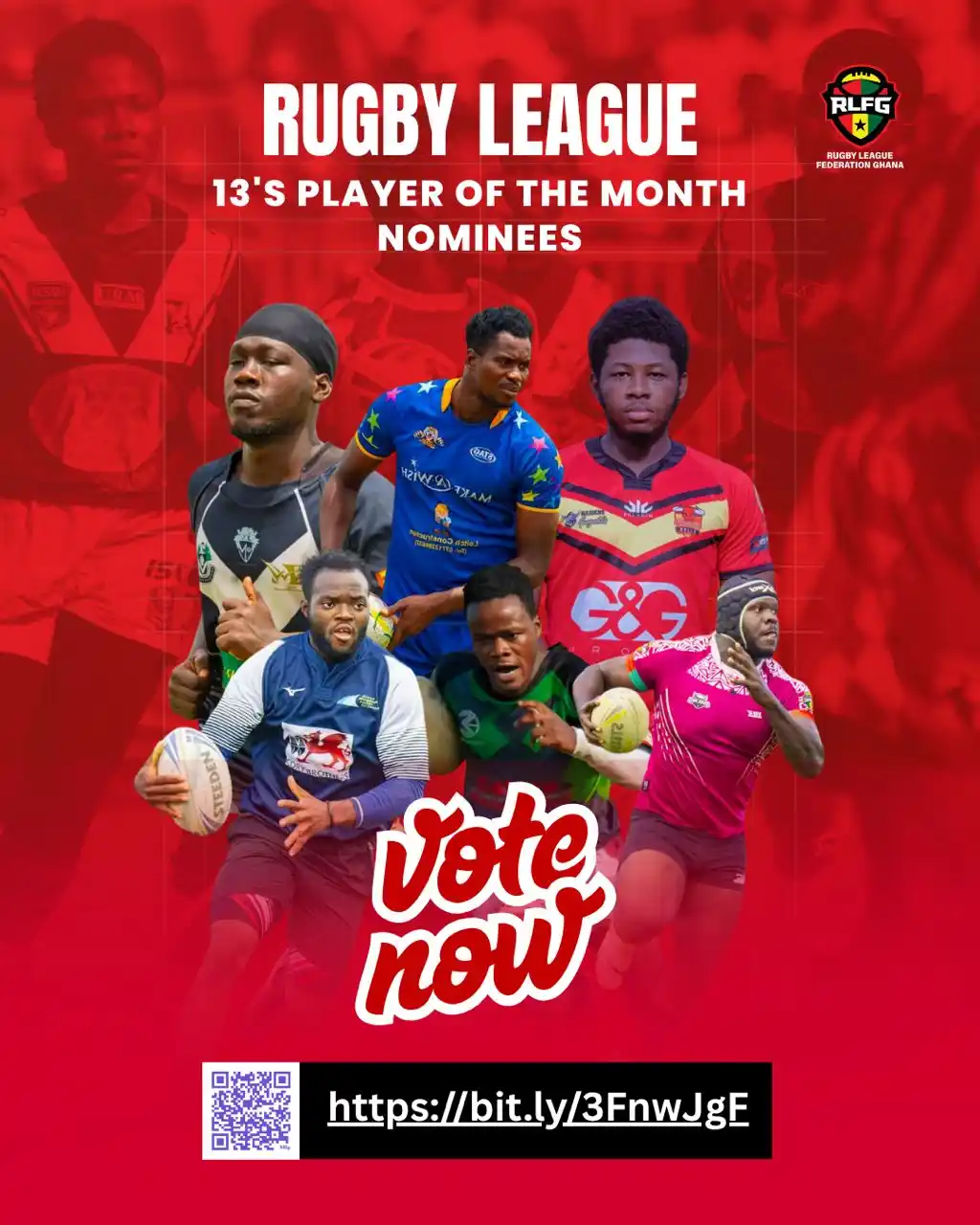 Image from RUGBY LEAGUE FEDERATION GHANA 🇬🇭 🏉: 🏆 *PLAYER OF THE MONTH – MAY EDITION* Who was your standout star in t...