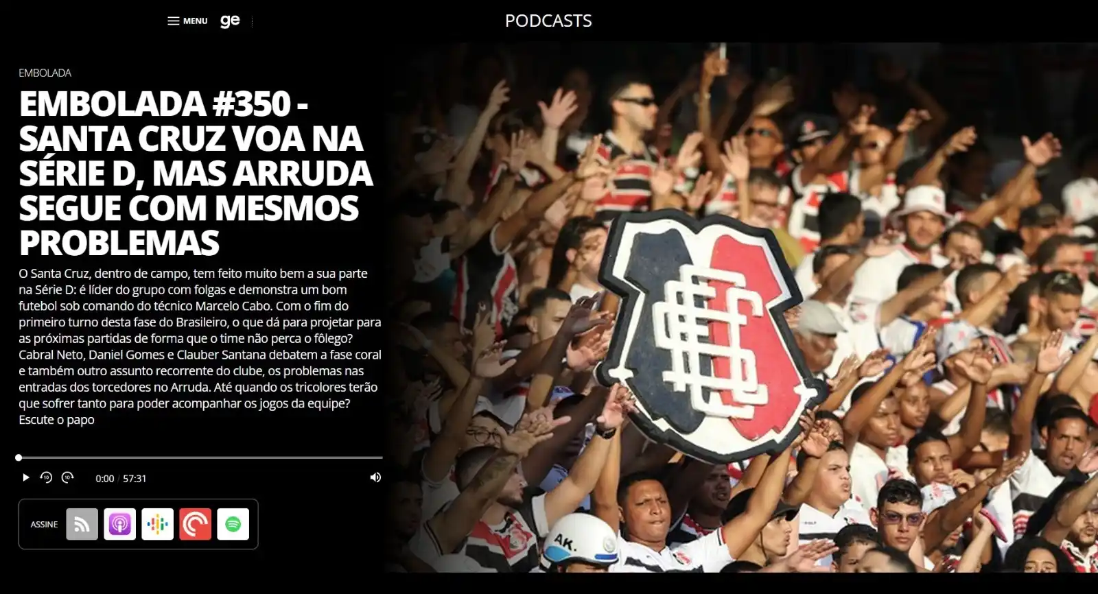 ge.globo | Santa Cruz post