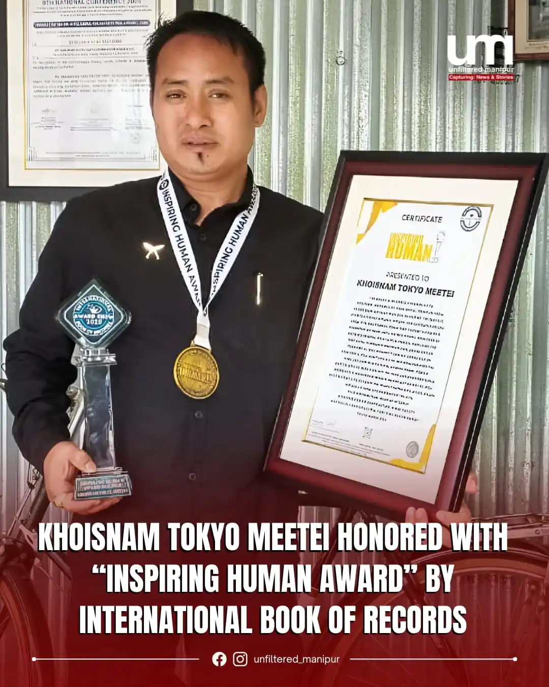 Image from Unfiltered Manipur: Read about the inspiring journey of Khoisnam Tokyo Meetei, a humanitar...