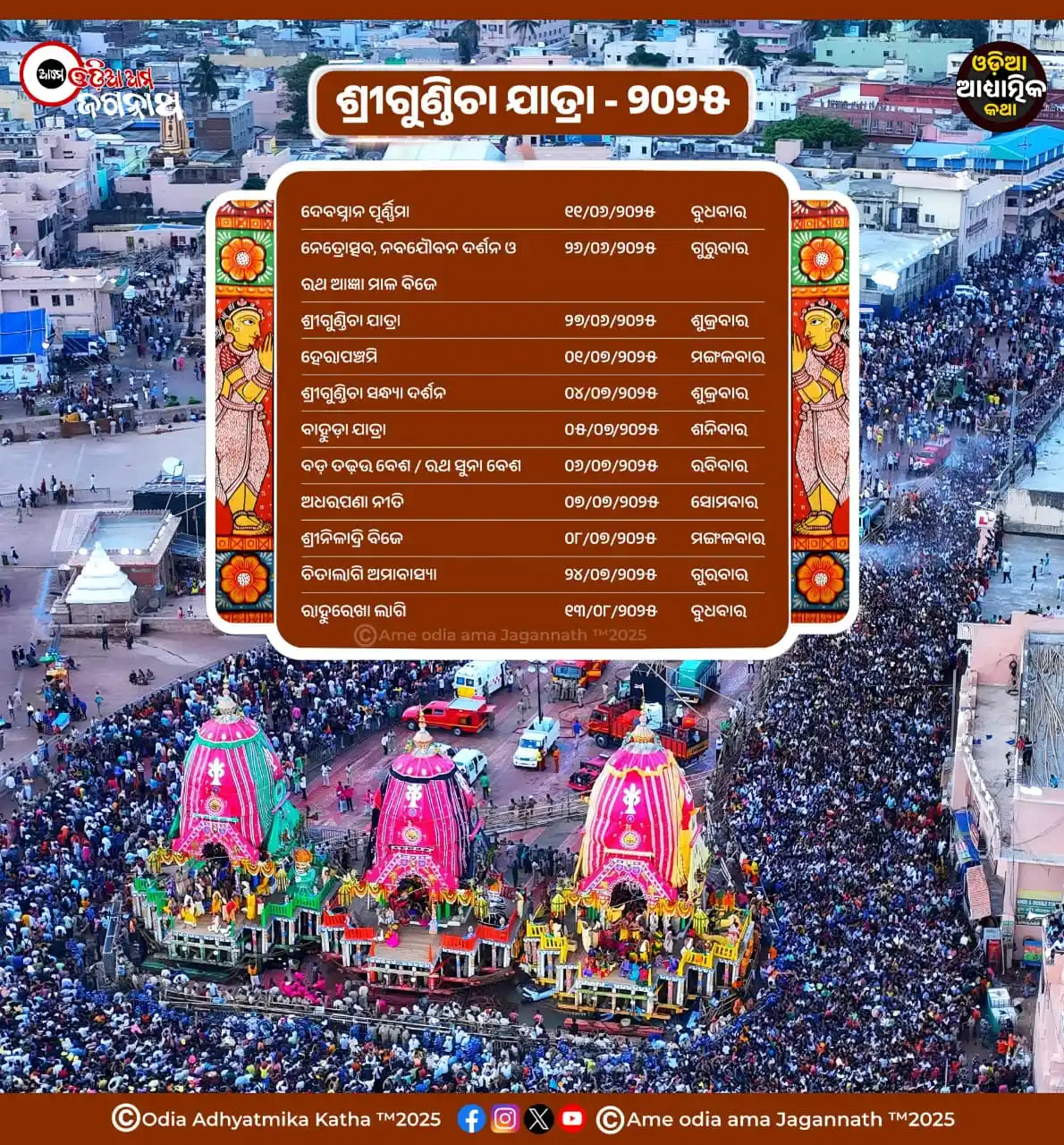 Team AOAJ (Ame Odia Ama Jagannath) post