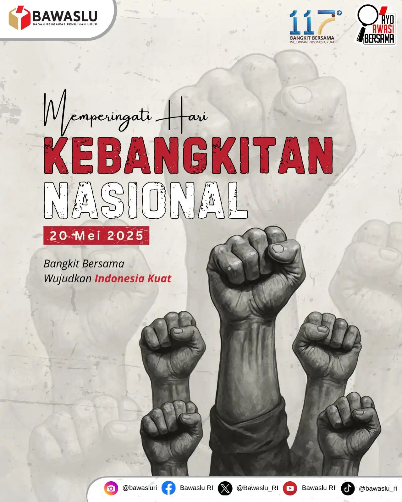 Image from Bawaslu RI: Selamat Hari Kebangkitan Nasional <a class="text-blue-500 hover:under...