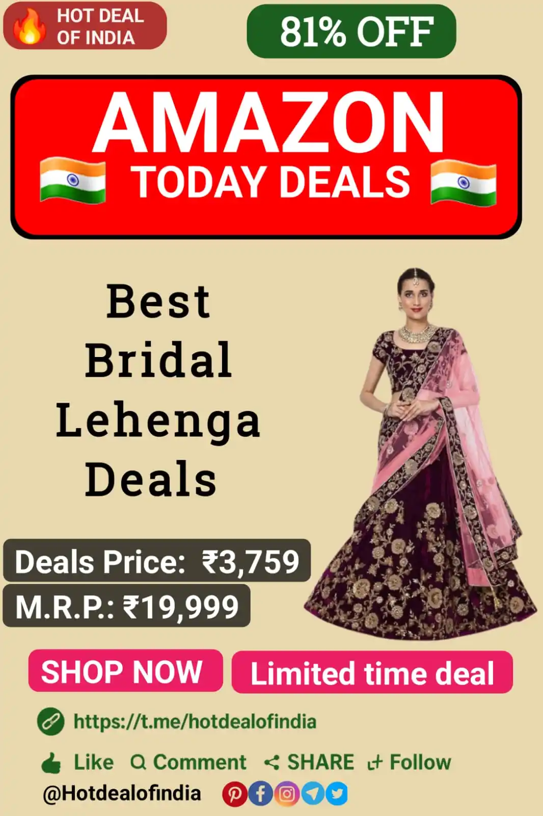 Image from Hot Deal Of India 🇮🇳: 👑 Shine Like a Queen Without Breaking the Bank! Get this elegant Zeel...