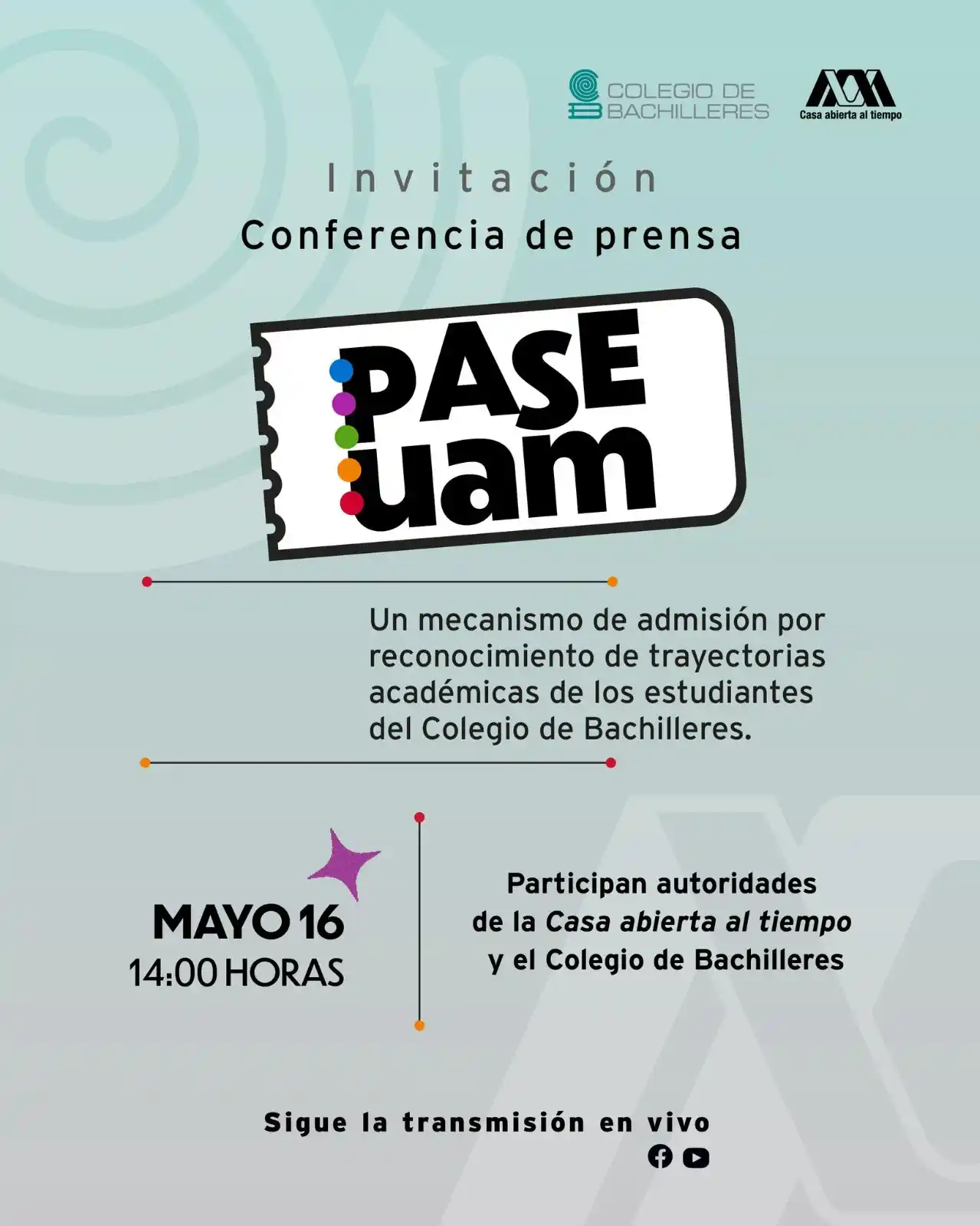 Image from Difusión División CSH UAM-I: Sigue la transmisión en vivo de la conferencia de prensa sobre 𝗣𝗮𝘀�...