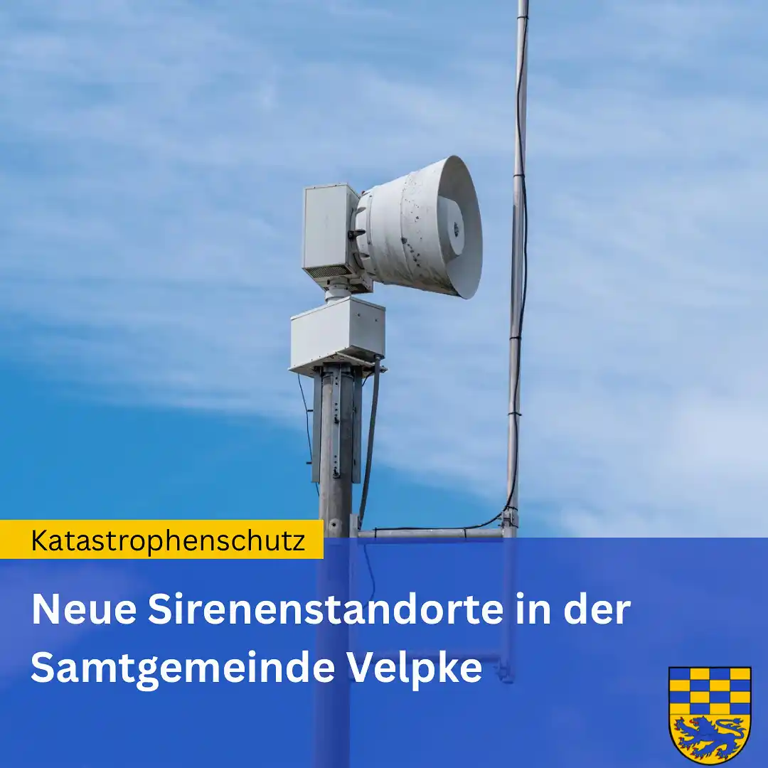 Image from Samtgemeinde Velpke: Sirenenstandorte – Katastrophenschutz Im Zuge der Sicherstellung des ...