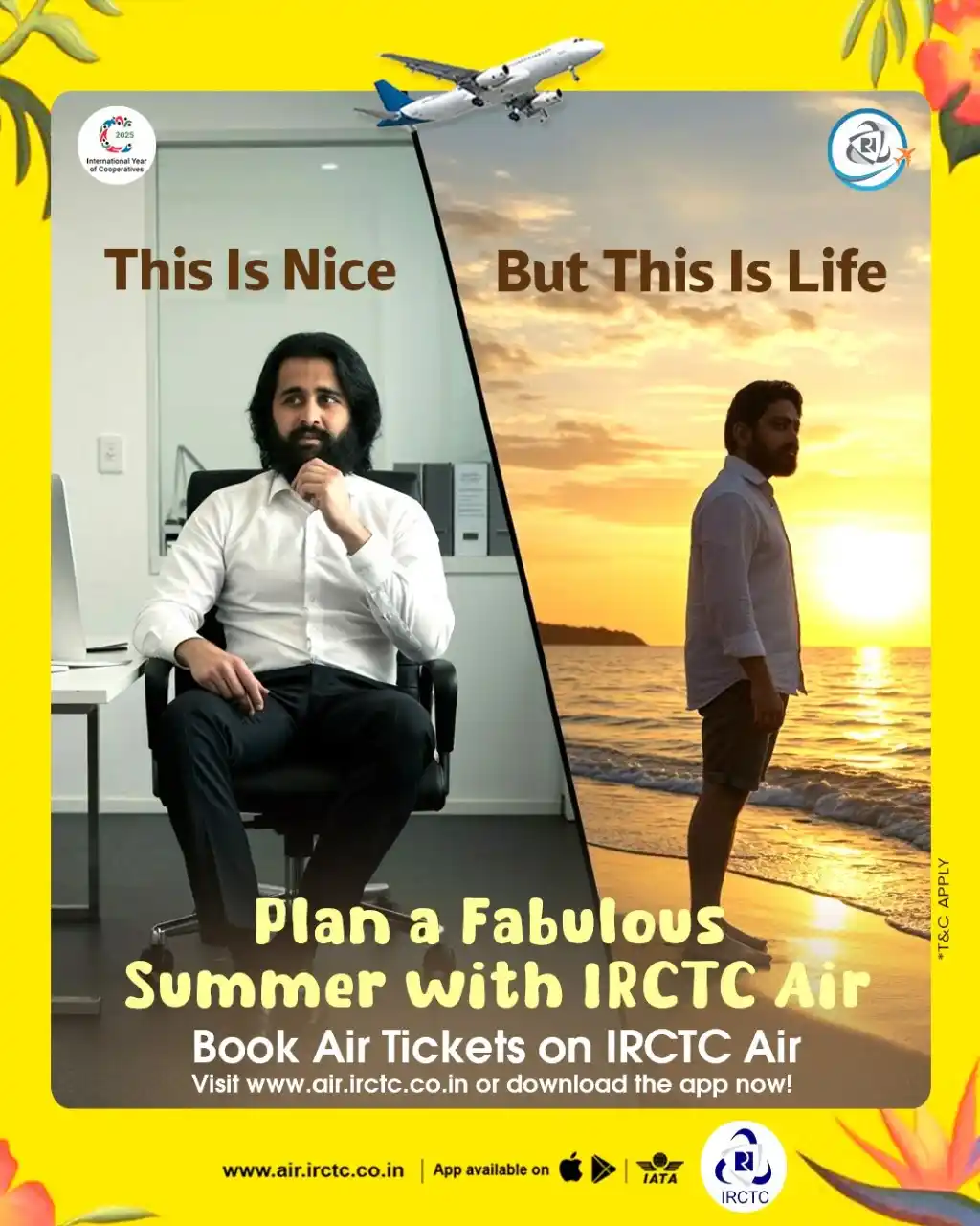 Image from IRCTC Official: Still staring at screens while the ocean’s waiting? Leave behind the s...