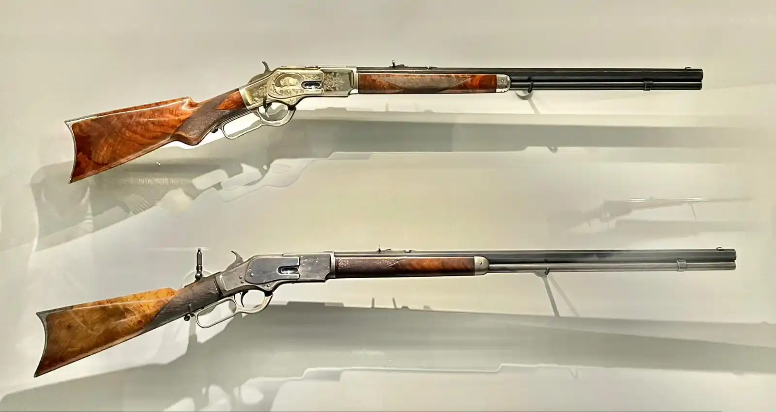 Image from LOCK, STOCK & BARREL ARMOURY: The timeless Winchester Model 1873 lever action rifle. The one at the ...