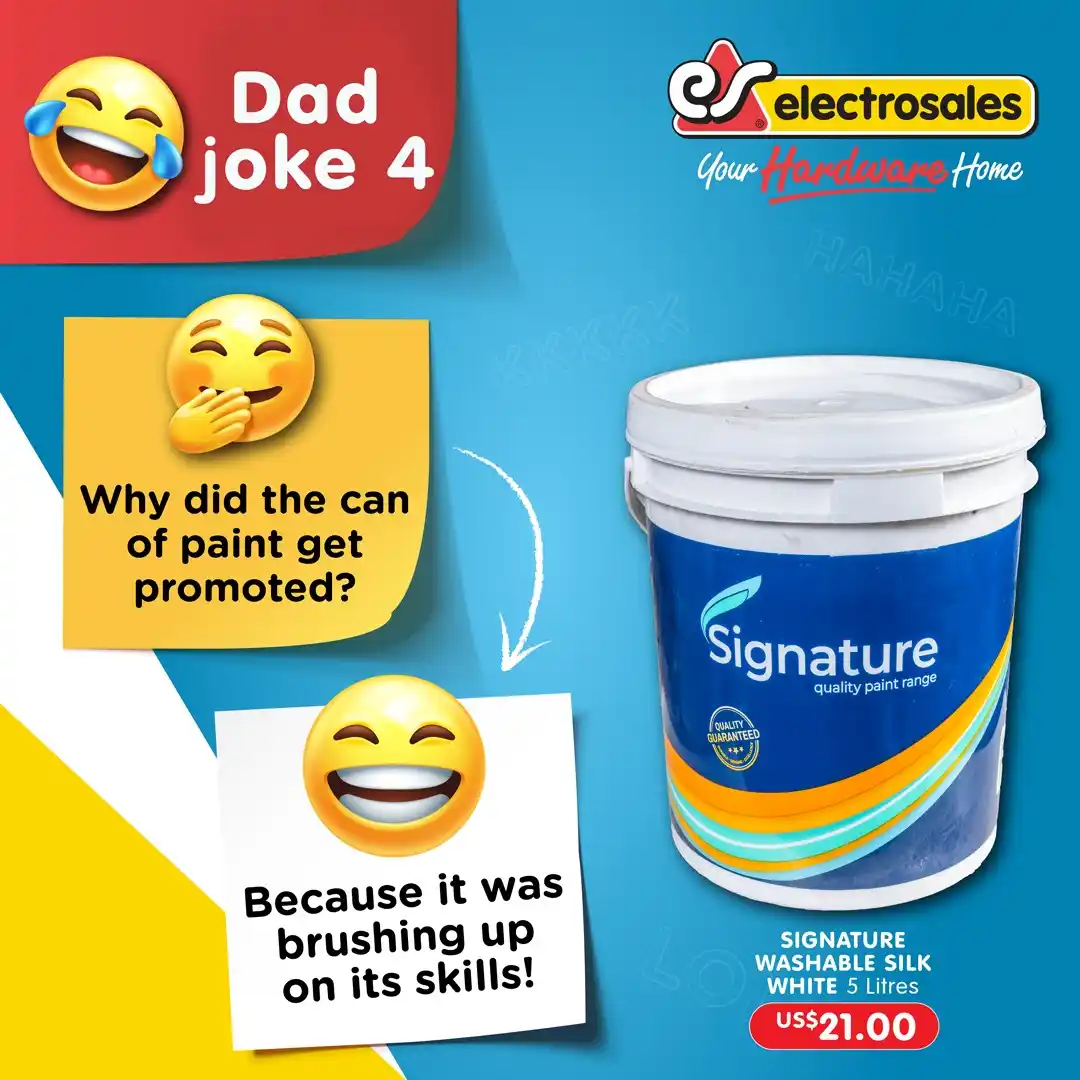 Image from Electrosales Hardware: This Father’s Day, we’re celebrating the kings of corny humour - dads!...
