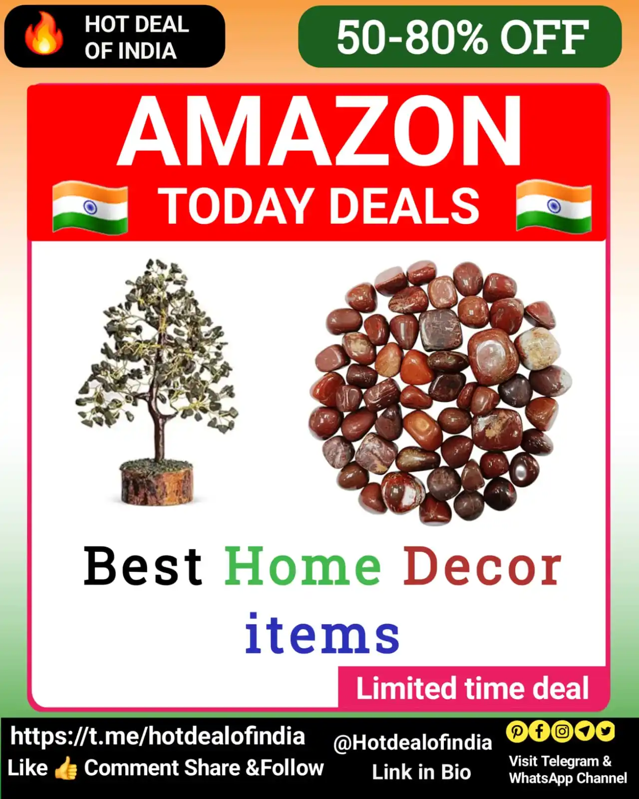 Image from Hot Deal Of India 🇮🇳: 🛋️✨ Turn Every Corner Into a Vibe! From elegant wall art to cozy ligh...