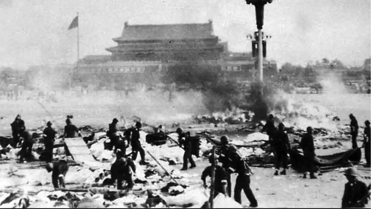 Image from Haber NİDA: Uygur Hareketi Tiananmen Meydanı Katliamının 36. Yılında Katliam Kurba...
