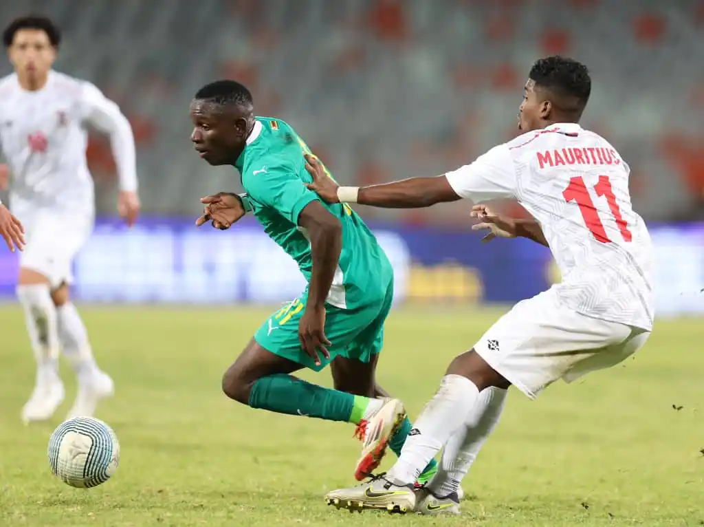 Image from The Voice Online News: *VAR saves Warriors to pick a draw against Mauritius* ________________...