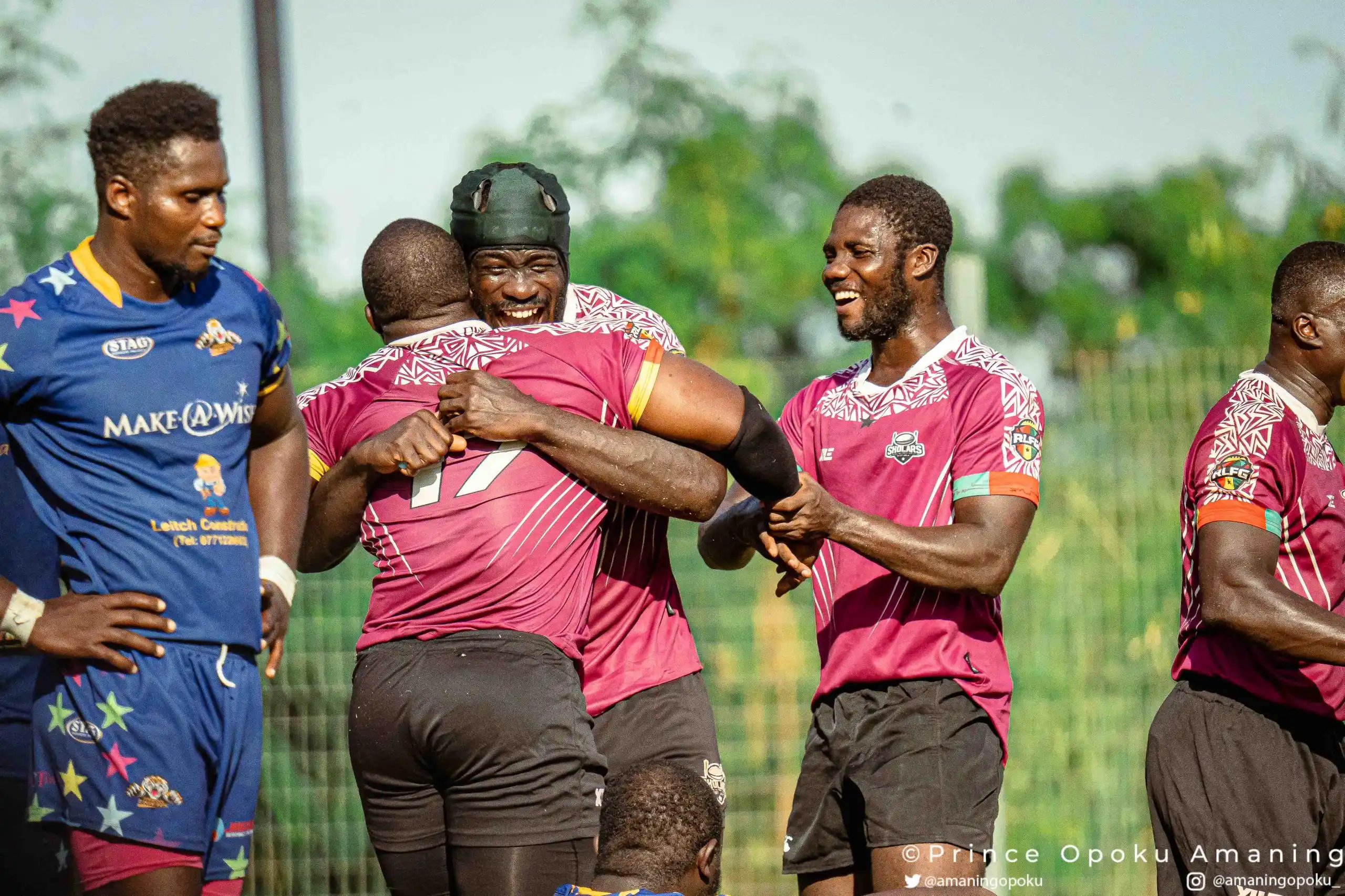 Image from RUGBY LEAGUE FEDERATION GHANA 🇬🇭 🏉: 📋 Week 4 | Men’s 13s Championship 🧠 SKOLARS 24- 4 🎓 UG TITANS Sec...