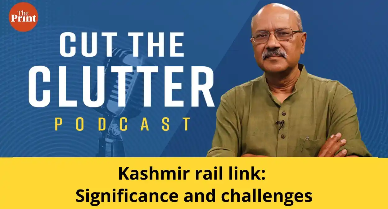 Image from ThePrint: With PM Modi's inauguration of its last stretch, the Udhampur-Srinagar...