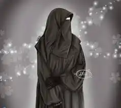 Image from قناة_المرأة_ الصالحة _شبكة _خير_ أمة: *"ياقرة العين* *خذي زينتك بكل شيء* *إلاَّ حجابك* *فهو ليس خاضع...