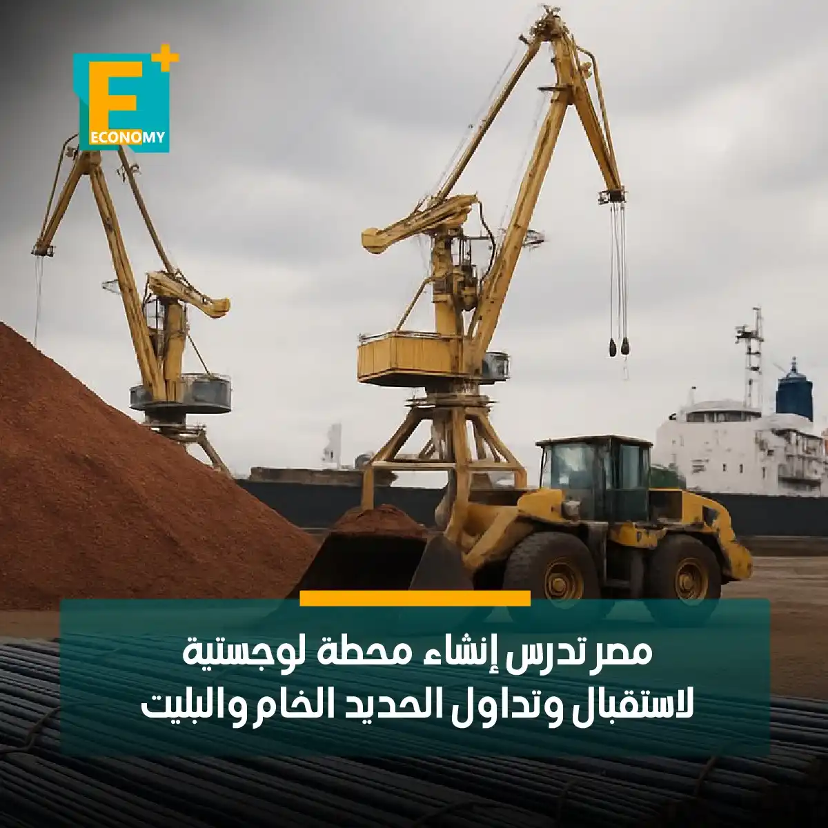 Image from Economy Plus إيكونومي بلس: الحكومة المصرية تدرس إنشاء محطة لوجستية لاستقبال وتداول الحديد الخام و...