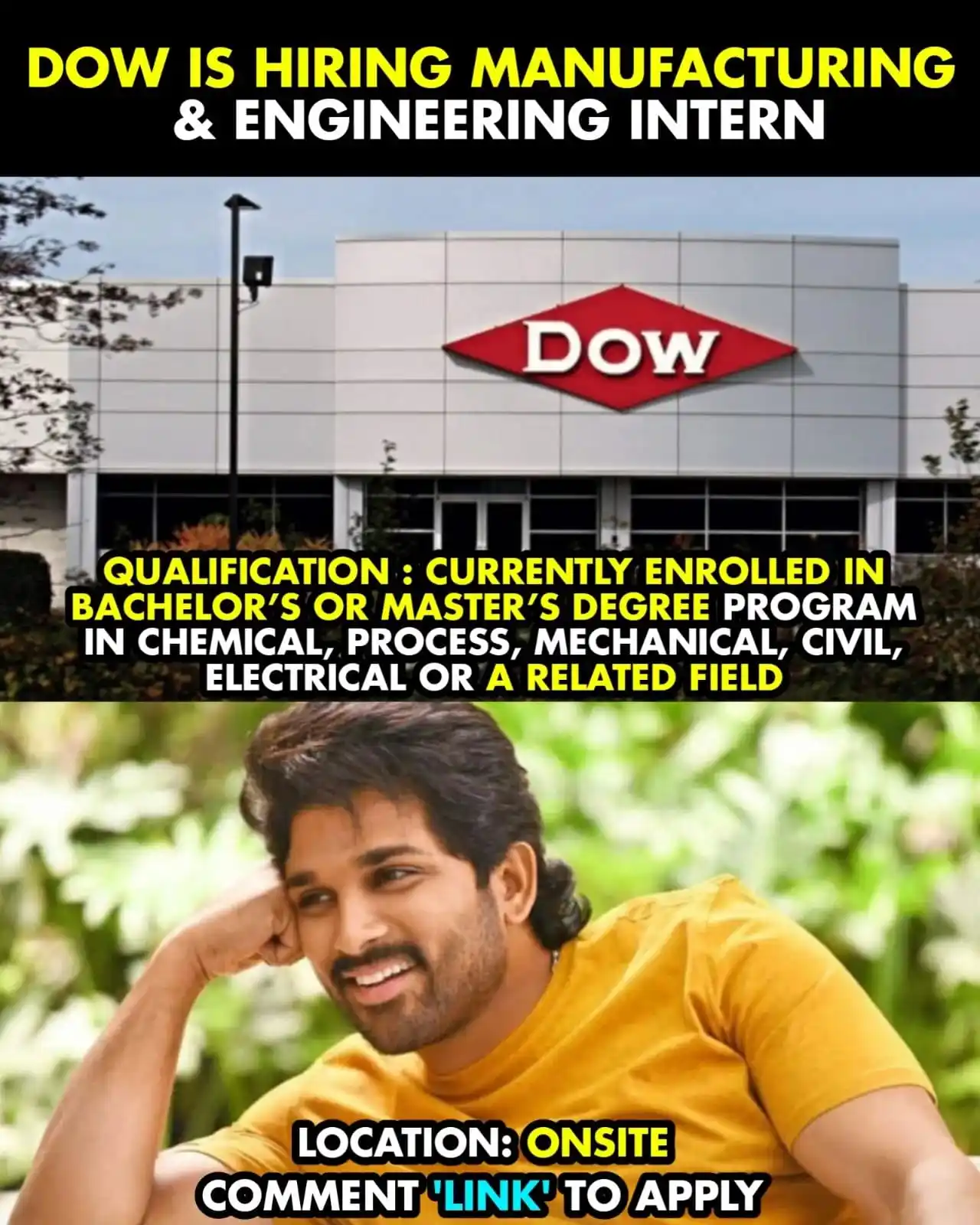 Image from Frontlines Edutech: Apply link- https://frontlinesmedia.in/valeo-and-dow-internships-rd-an...