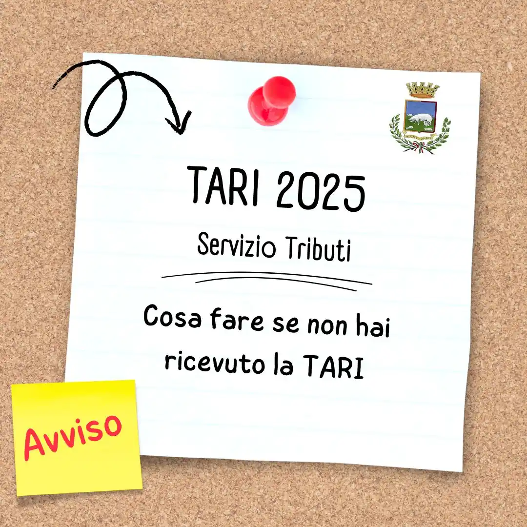 Image from Città di Albano Laziale: 📣 *Avviso TARI 2025* Chi non ha ricevuto l’avviso di pagamento TARI 2...