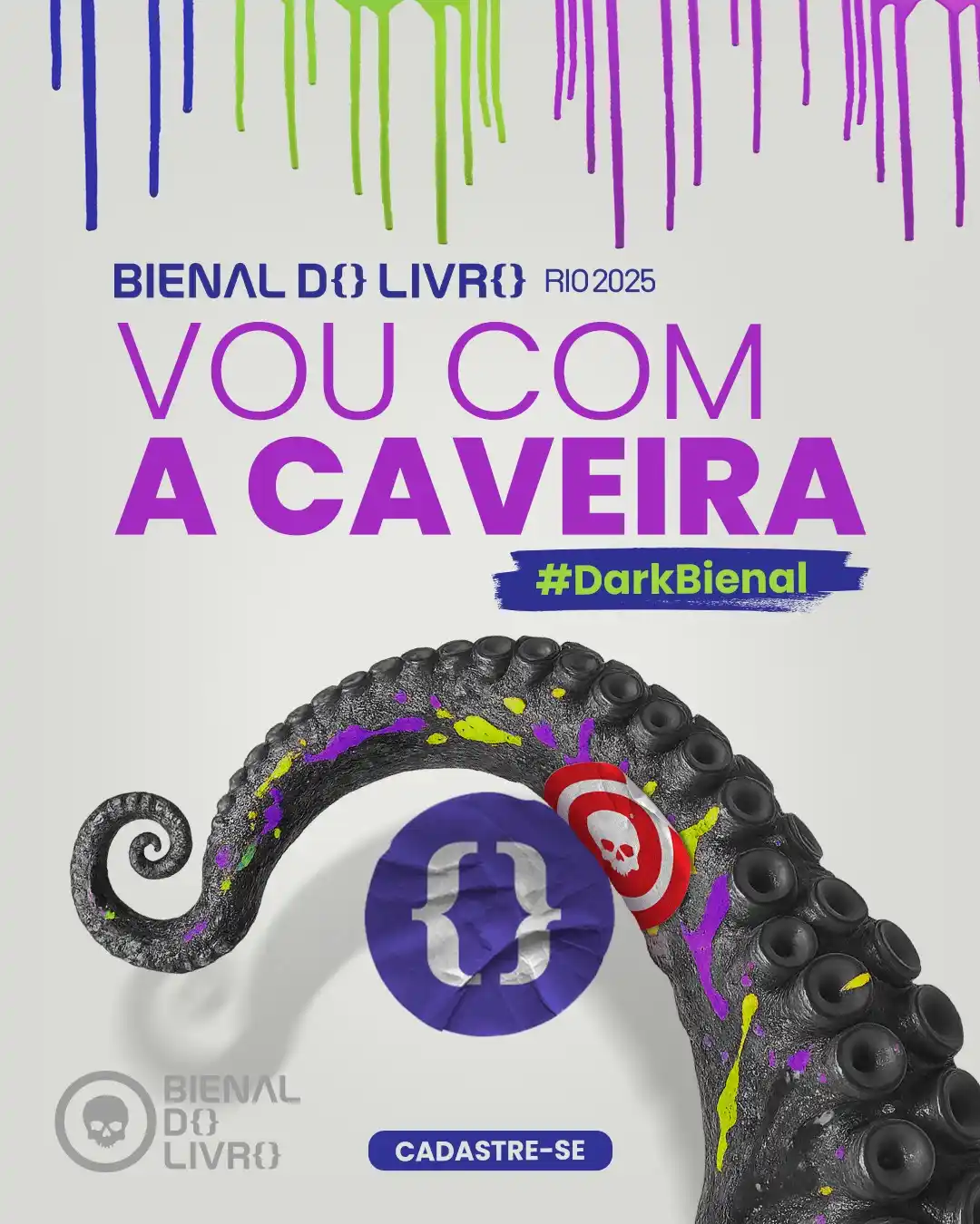 Image from DarkSide® Books 💀❤️: *BIENAL DO RIO 💀 VOU COM A CAVEIRA* Você sente esse cheirinho de liv...